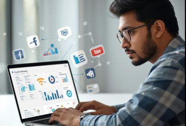 Student learning Digital Marketing course at computer training institute in Delhi